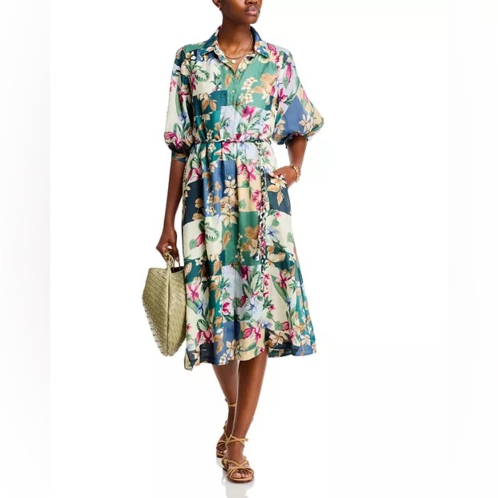 NWT Tommy Bahama Hightide Midi Shirt Dress Sz M - Picture 4 of 16